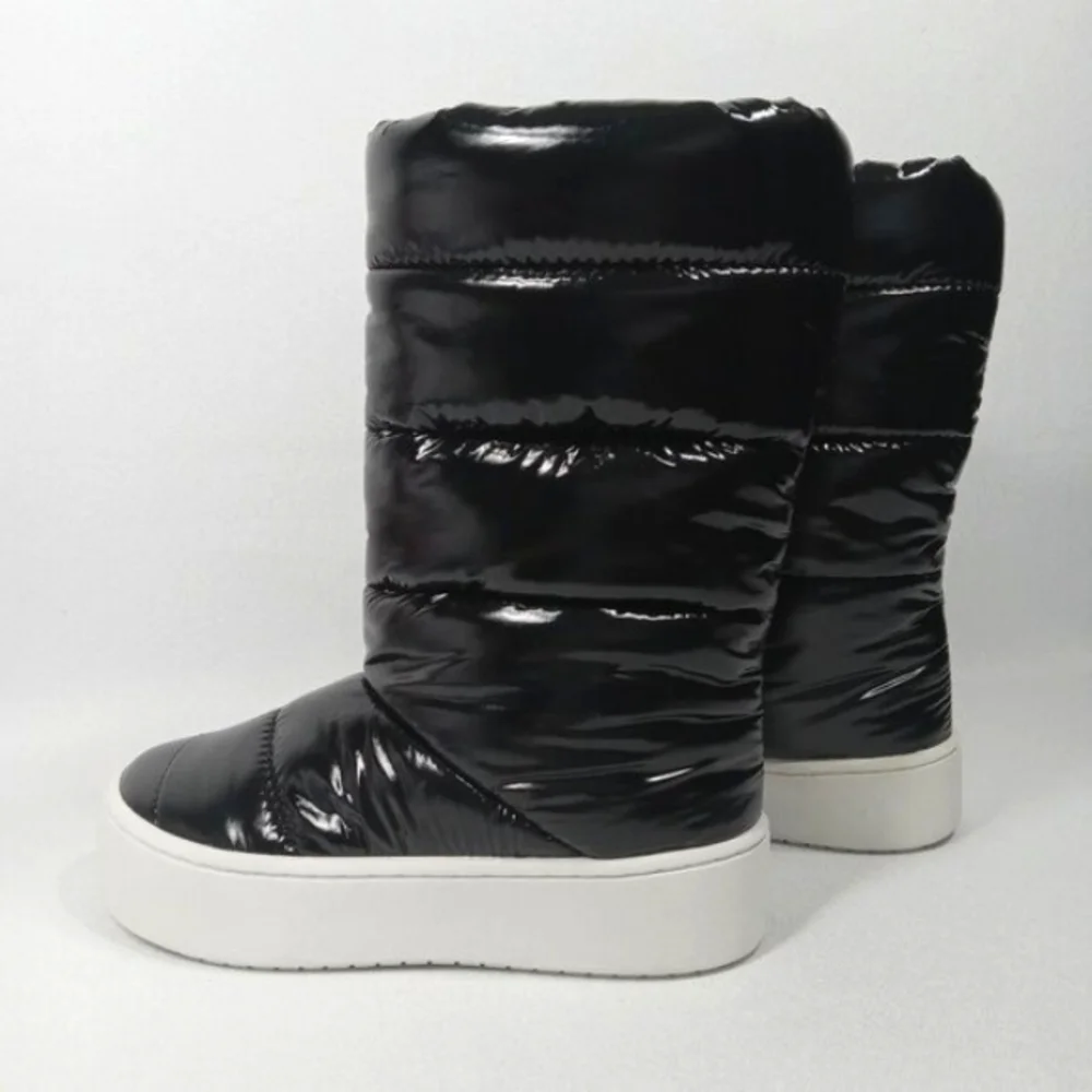 JEFFREY CAMPBELL Black Puffer Insulated Winter Boots Women's Size 6